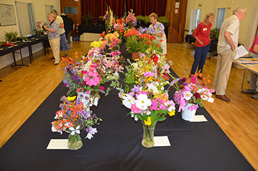 Gardening Club Show using the hall