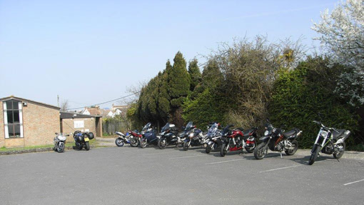 Car Park on a motor cycling meeting day